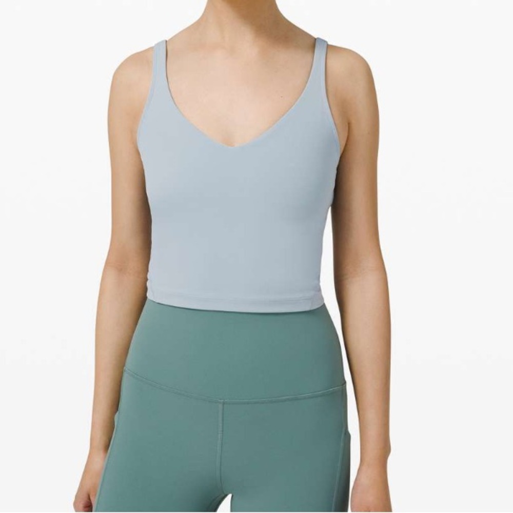 Lululemon align tank top cropped chambray size 8